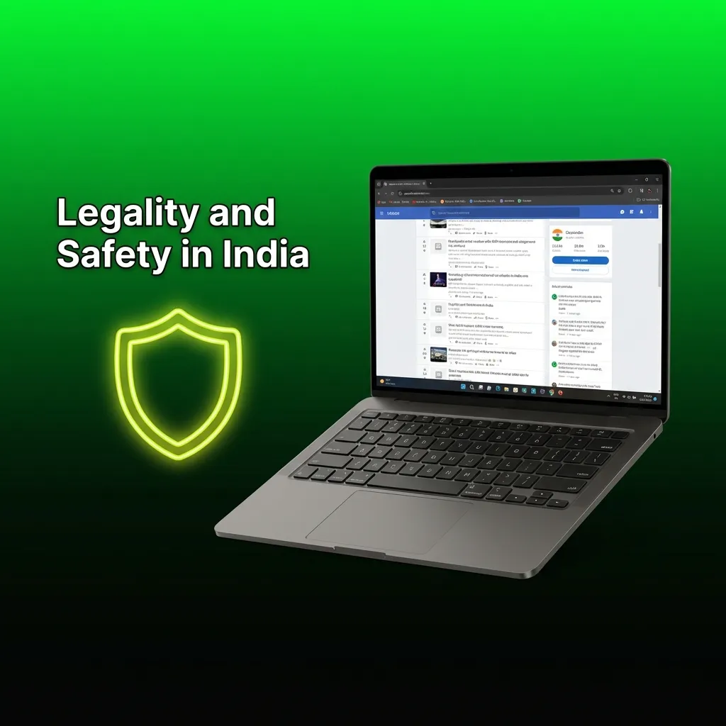 BC Game casino interface showing Curacao license badge and SSL security features for safe gaming in India