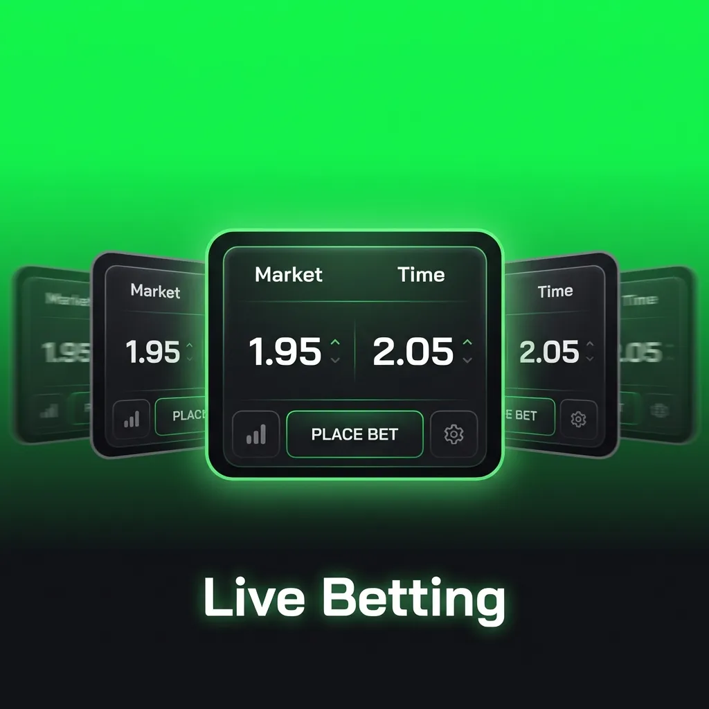 Live betting interface showing real-time odds updates during a sports match with multiple in-play wagering options.