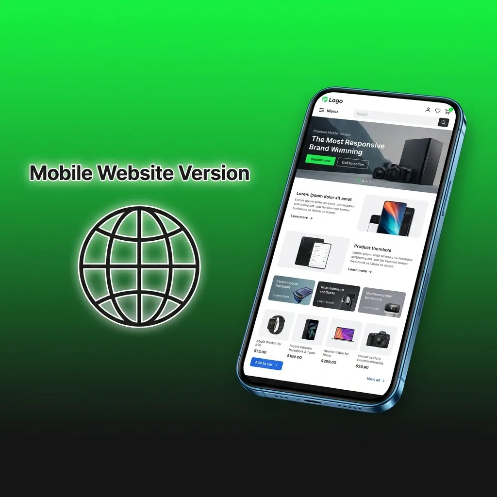 Mobile-optimized betting website displaying responsive design on smartphone with casino games and account features